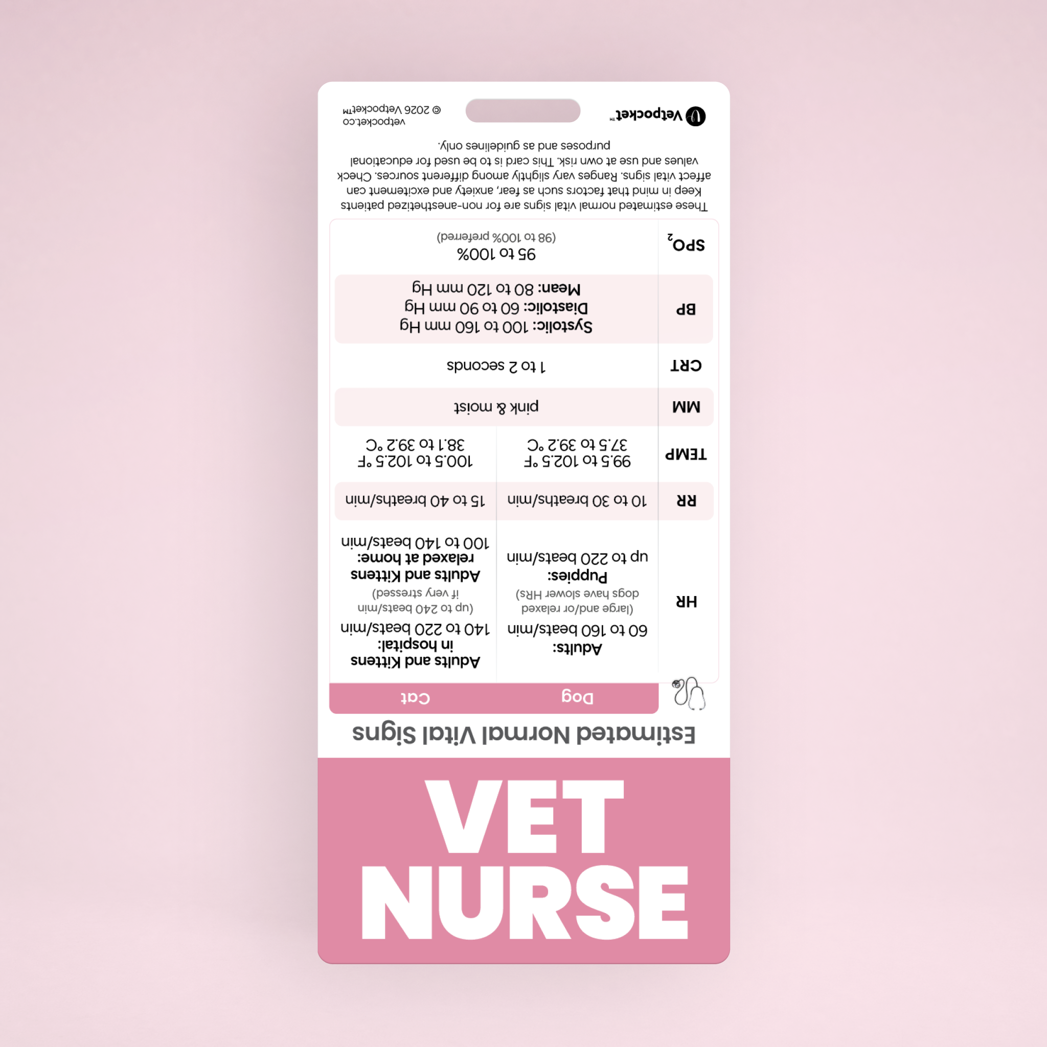 VET NURSE Designation Badge