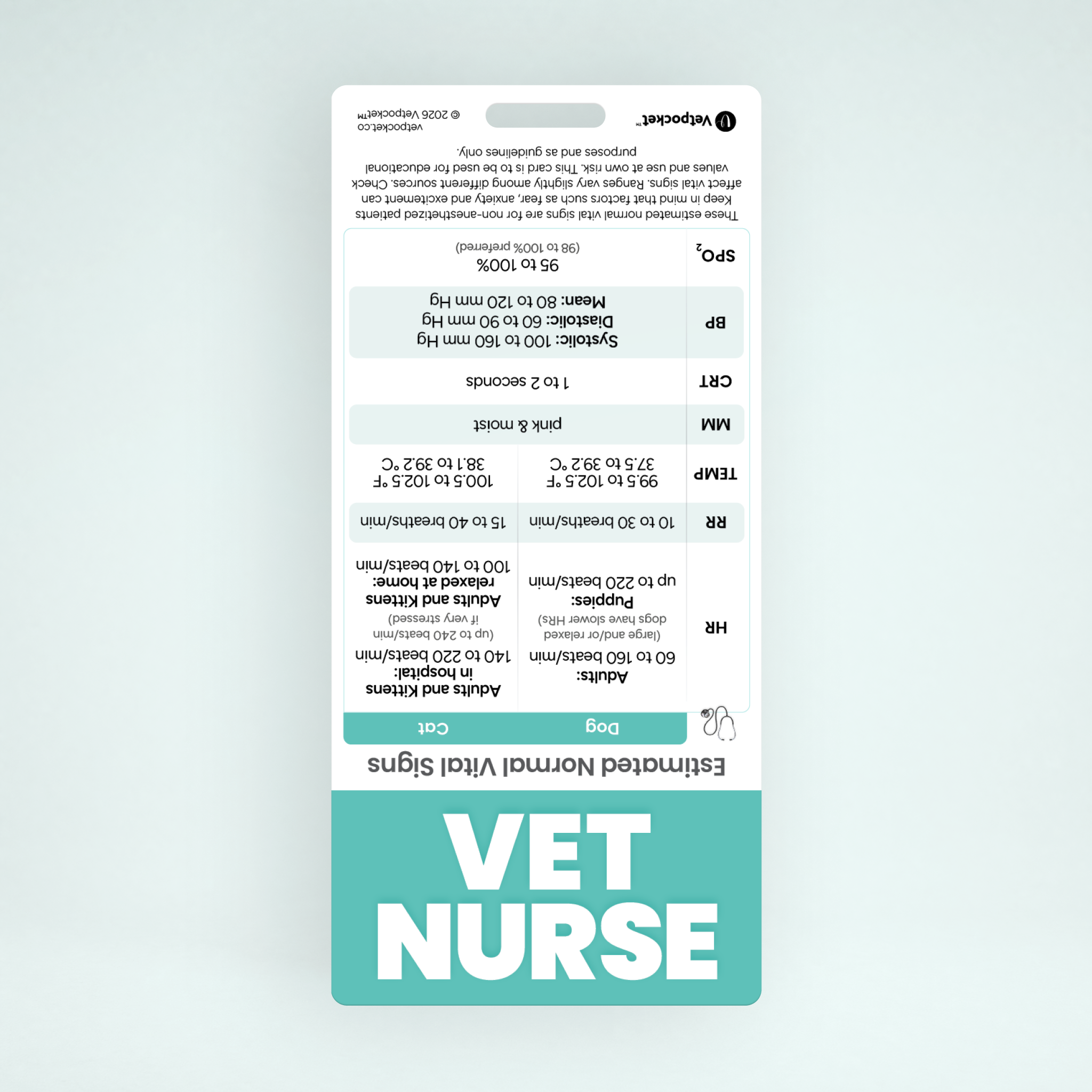 VET NURSE Designation Badge