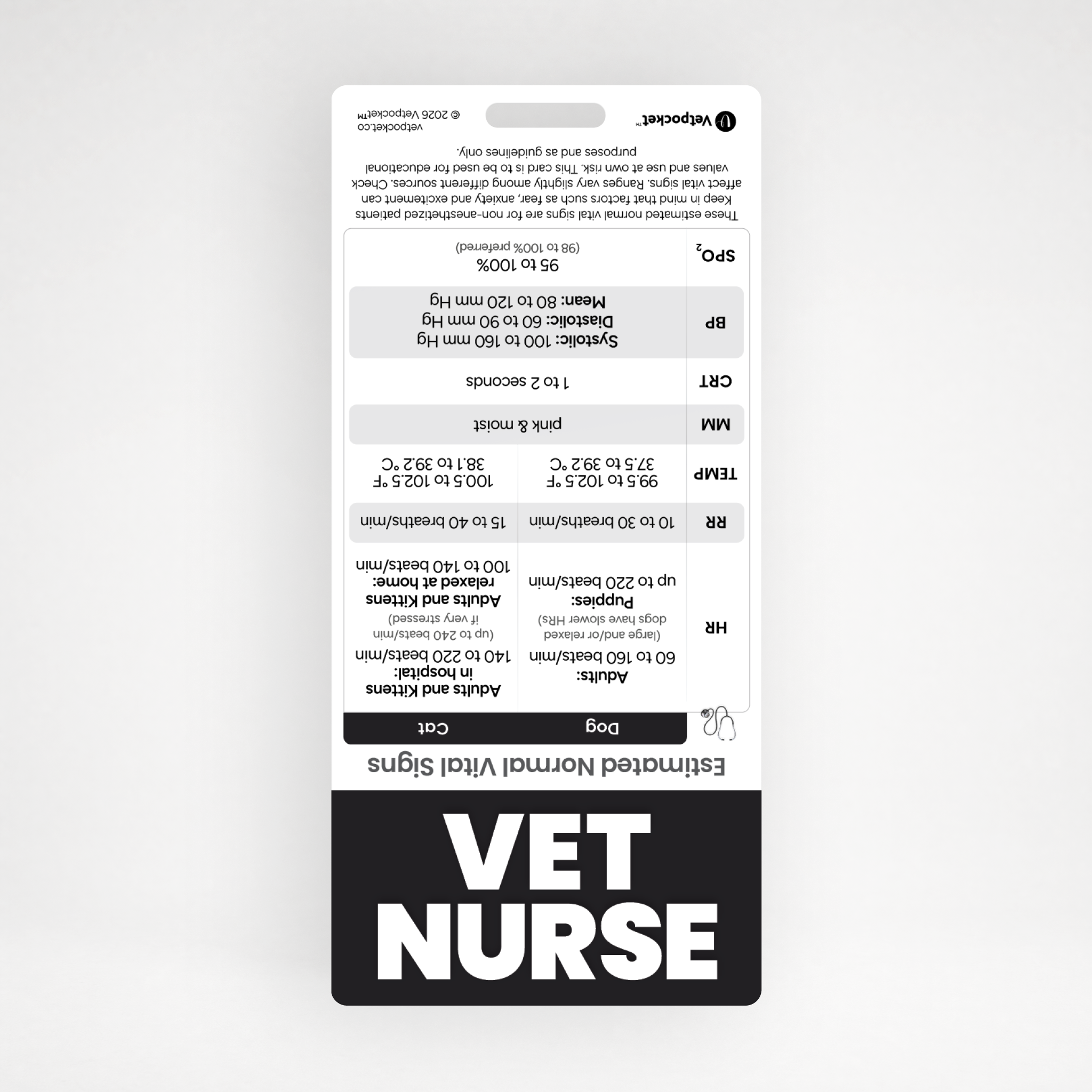 VET NURSE Designation Badge