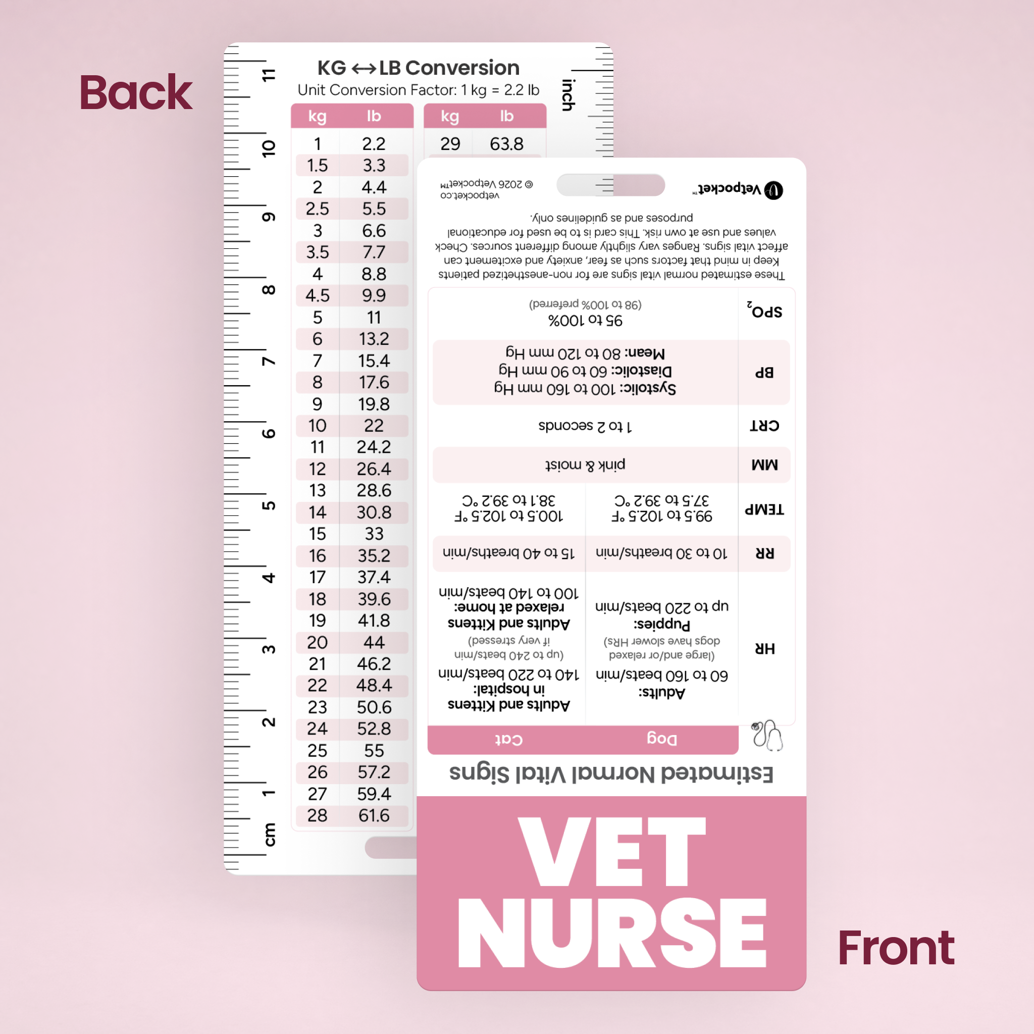 VET NURSE Designation Badge